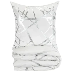 Inspire Me! Cloud9d BEDDING Rica Ivory And Silver Duvet (2 Sizes) Sale