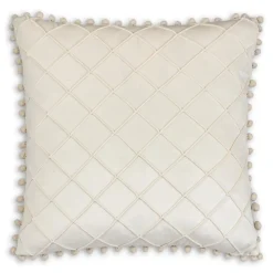 Inspire Me! Cloud9d Diamond Beige Pillow – 20″ X 20″ PILLOWS, RUGS, & THROWS Hot
