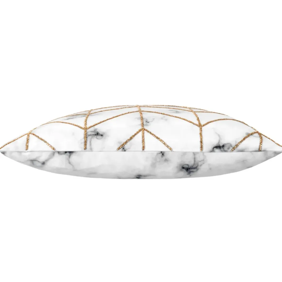 Inspire Me! Cloud9d PILLOWS, RUGS, & THROWS Elise Ivory Gold Pillow – 20″ X 20″ Best