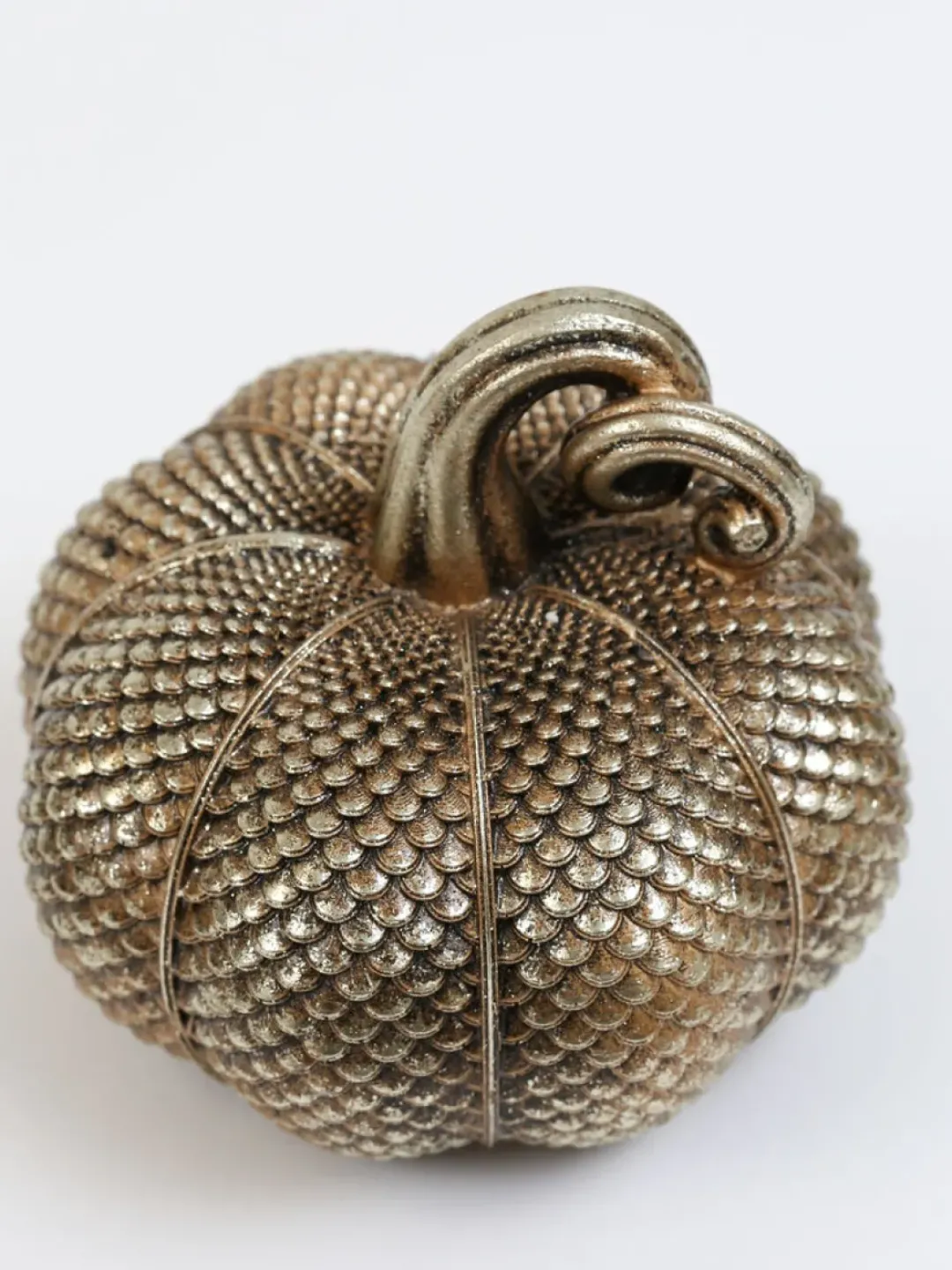 Inspire Me! Home Decor Antique Gold Resin Pumpkin (3 Styles) Sale