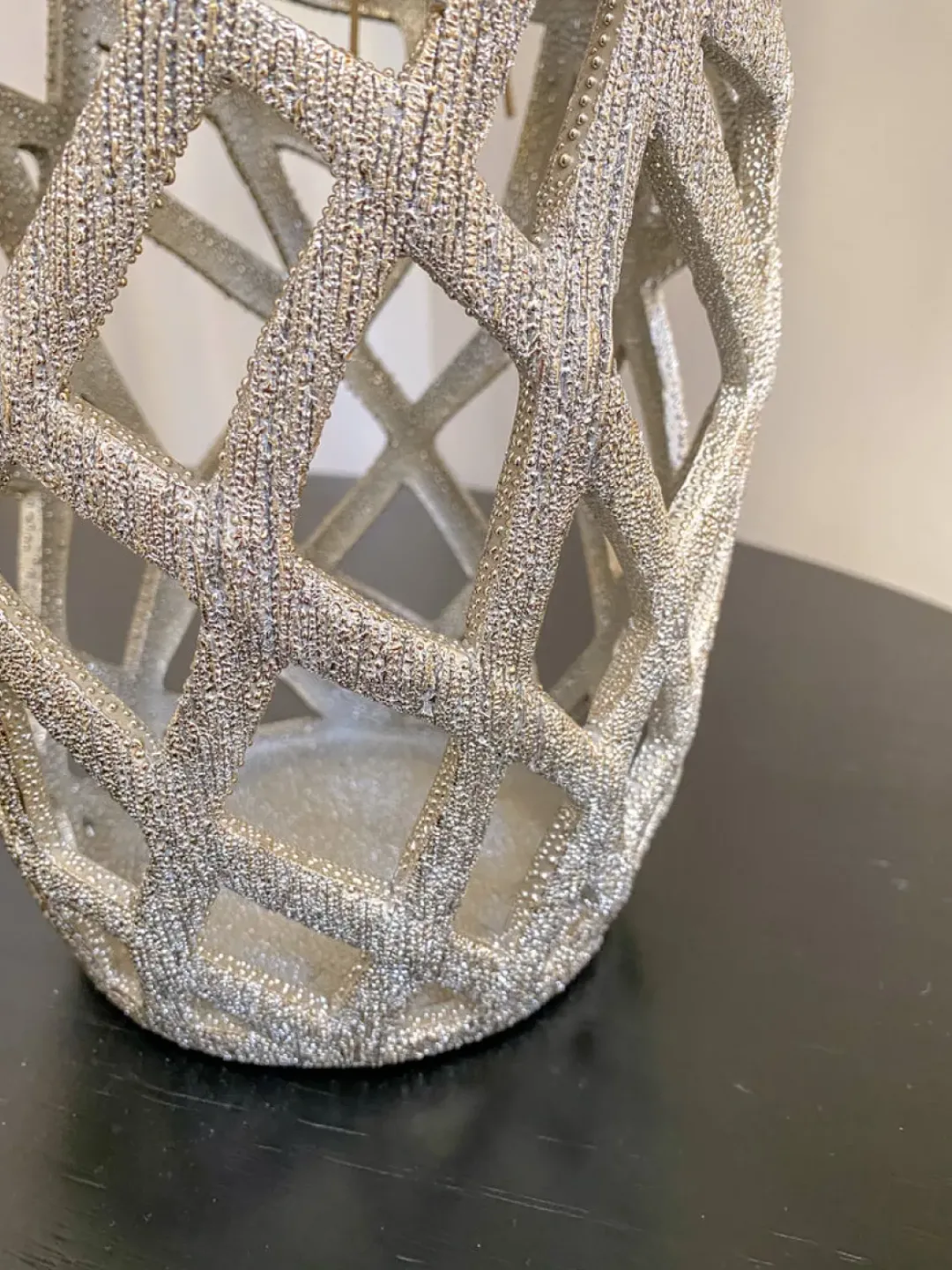 Inspire Me! Home Decor Champagne Ceramic Cut-Out Vase Hot