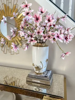 Inspire Me! Home Decor Floral Stems 27″ White Real Touch Tulip Stem Outlet