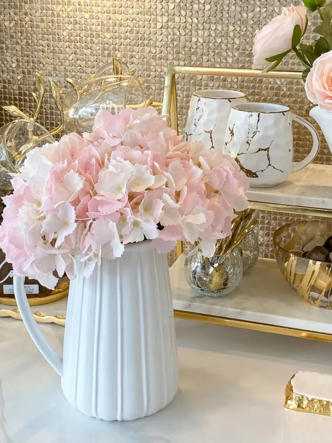 Inspire Me! Home Decor Floral Stems Real Touch Rose Bundle (2 Colors) Online
