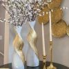 Inspire Me! Home Decor Gold And White Octagon Vase Online