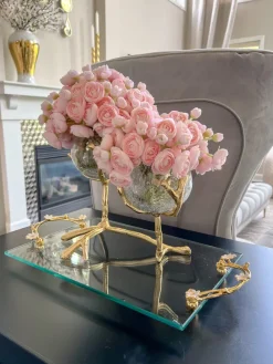 Inspire Me! Home Decor Gold And White Twist Vase (2 Sizes) Outlet