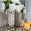 Inspire Me! Home Decor Gold And White Twisted Vase (2 Sizes) Hot