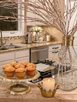Inspire Me! Home Decor Gold Crown Candle Holder Sale