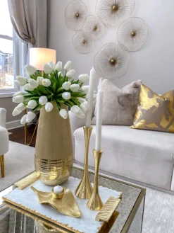 Inspire Me! Home Decor Gold Detailed Goblet Set Of 3 Sale