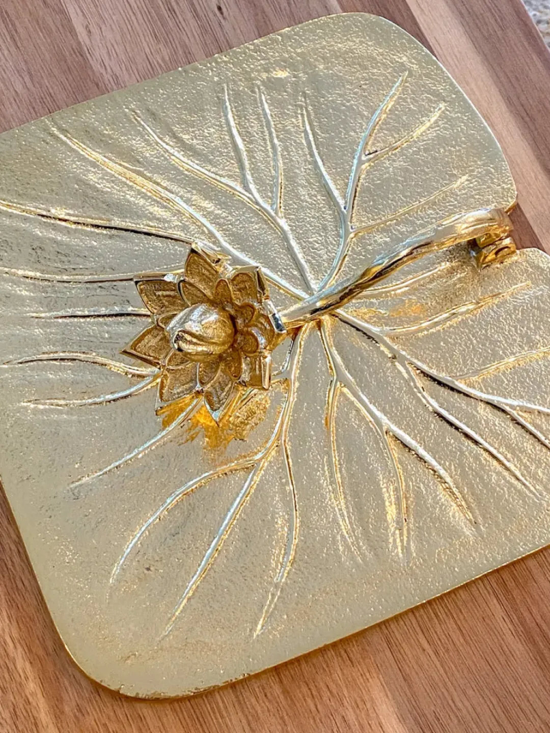 Inspire Me! Home Decor Gold Edged Marble Tray Clearance