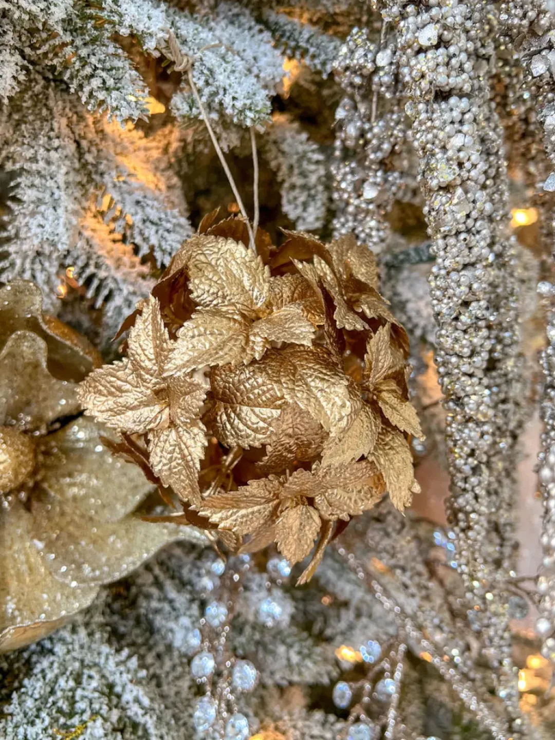 Inspire Me! Home Decor Gold Glitter Pearl Stem Sale