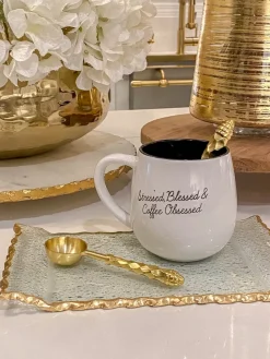Inspire Me! Home Decor Gold Hammered Handle Spoons (Set Of 4) Online