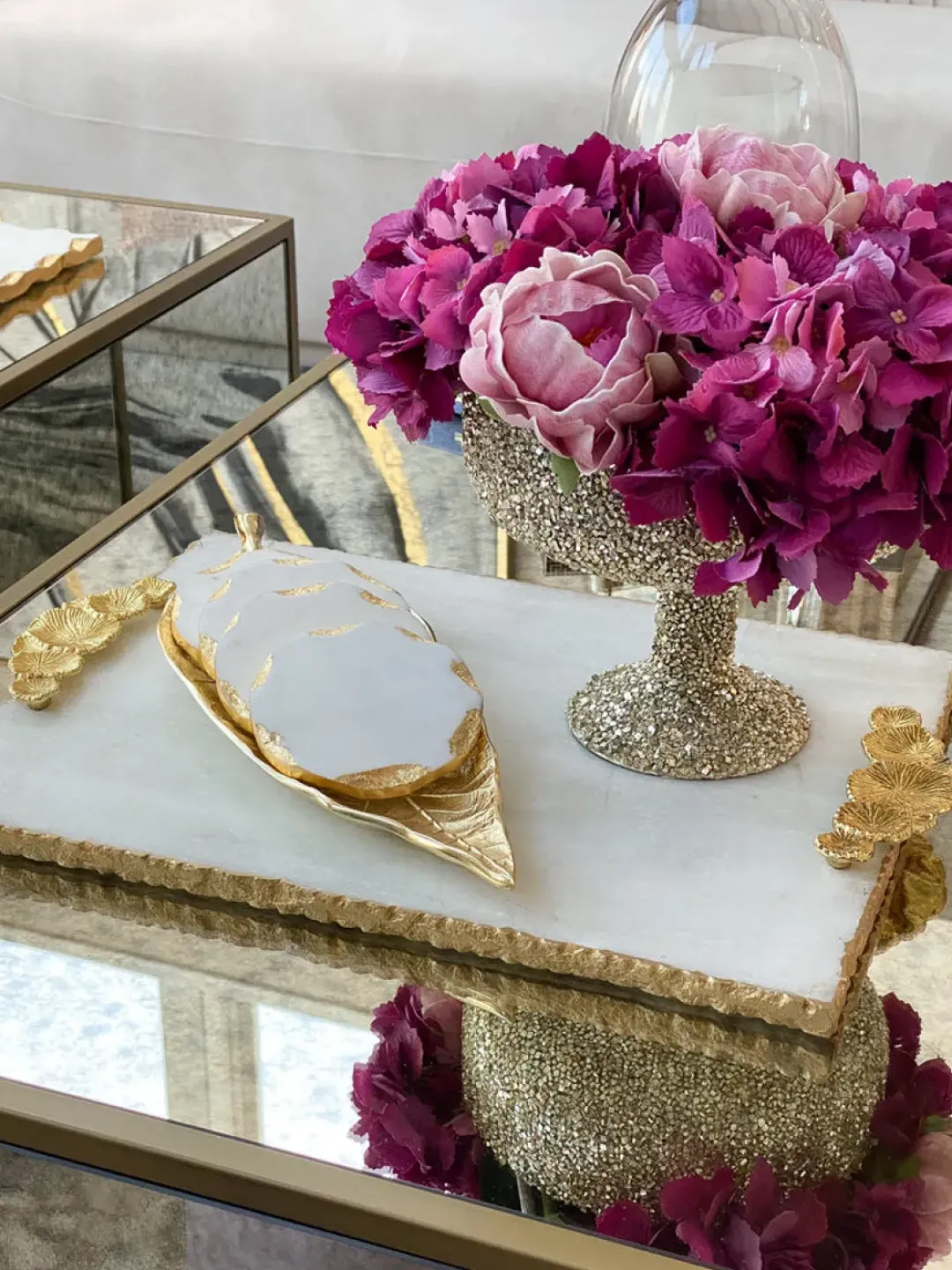 Inspire Me! Home Decor Gold Lantern W/ Amber Glass Fashion