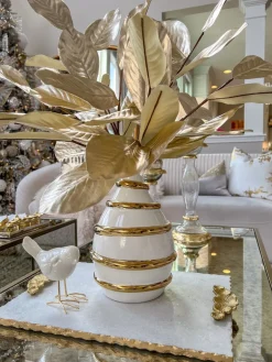 Inspire Me! Home Decor Gold Large Metallic Pearl Ornament/ Orb Best