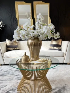 Inspire Me! Home Decor Gold Metal Branch And Glass Vase Outlet