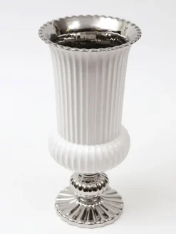 Inspire Me! Home Decor Gold White Linear Vase (2 Colors) New