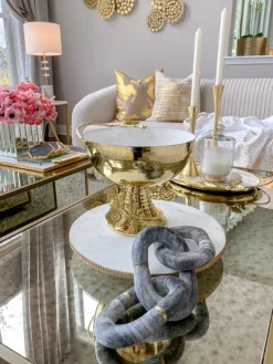 Inspire Me! Home Decor Grey Marble Chain Clearance