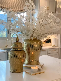 Inspire Me! Home Decor Large Gold Leaf Bowl W/ Bird Hot