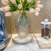 Inspire Me! Home Decor Marble Tray With Gold Lava Handles Online