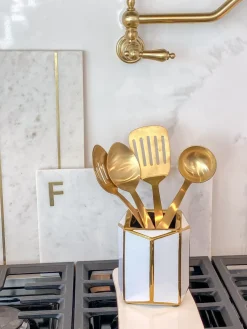 Inspire Me! Home Decor Matte Gold Mixing Spoon Discount