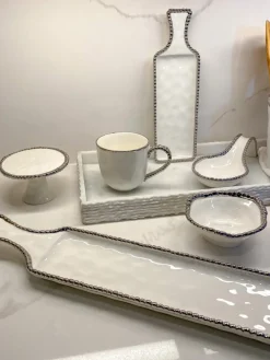 Inspire Me! Home Decor Set Of 4 Agate Napkin Rings (2 Colors) Online