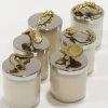 Inspire Me! Home Decor Set Of 2 Crumpled Leaf Candle Sticks Clearance