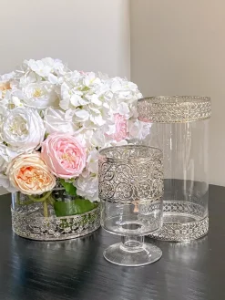 Inspire Me! Home Decor Studded Gold Round Vase Best