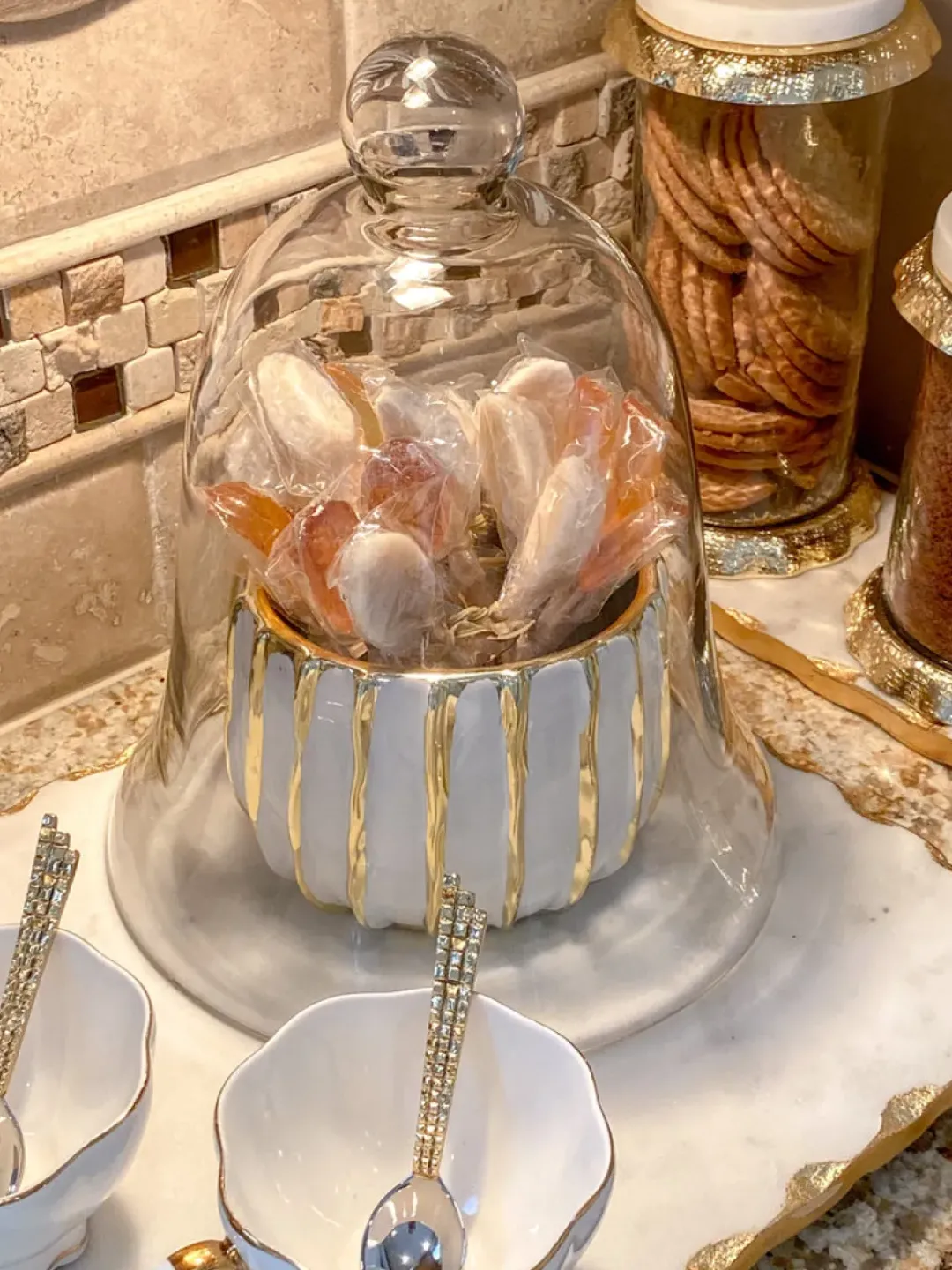 Inspire Me! Home Decor White And Gold Flower Ginger Jar (3 Sizes) Best